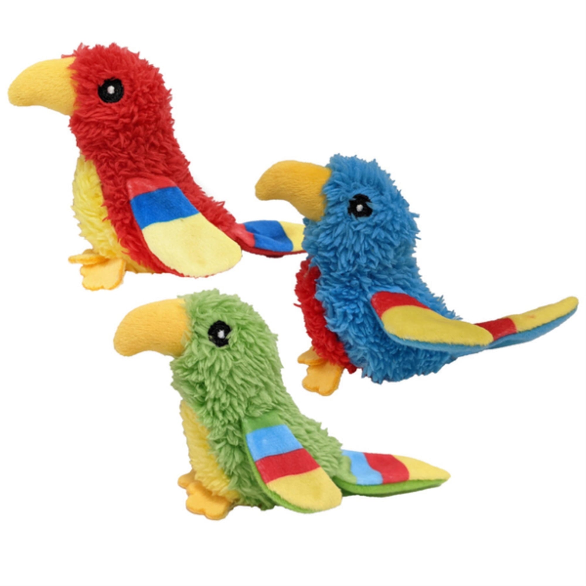 Ethical SPOT Love The Earth Parrot Recycled Plastic Plush Catnip Cat Toy
