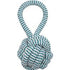 Mammoth Pet Products Monkey Fist Ball with Handle Extra Fresh Dental Floss Mint Scent Dog Toy Medium - 3.75 Inch