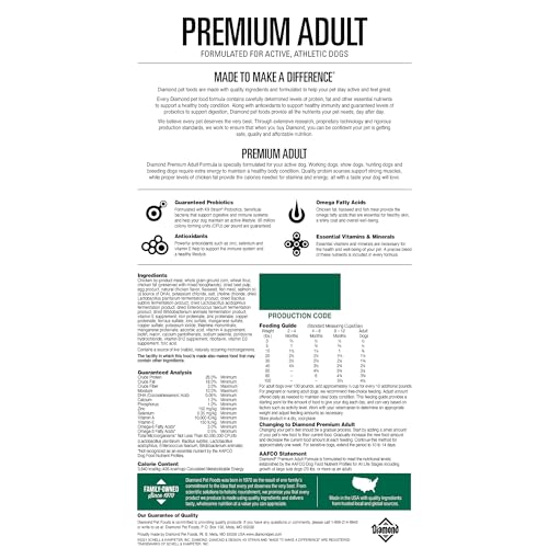 Diamond Pet Foods Premium Adult High-Energy Formula Dry Dog Food - 6 Lbs