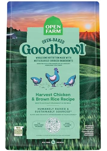 Open Farm Goodbowl Chicken and Brown Rice Oven-Baked Small-Batch Dry Dog Food - 22 Lbs Default Title