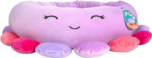 Jazzwares Squishmallows Beula Octopus Rounded Ultra-Soft Cat and Dog Bed - 30 Inch