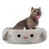 Jazzwares Squishmallows Gordon Shark Round Ultra-Soft Cat and Dog Bed - Gray Large - 30 Inch