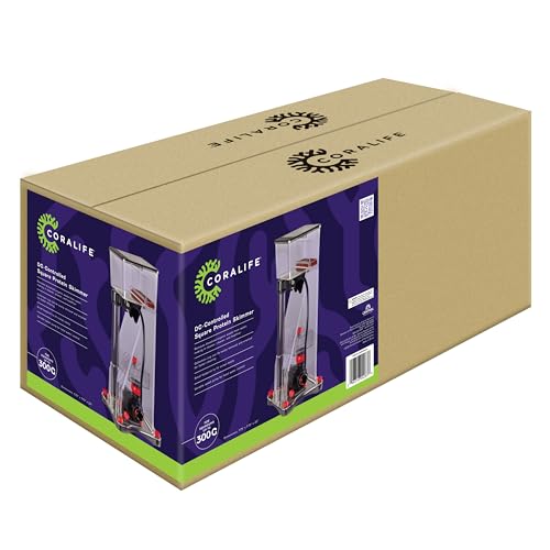Coralife Square Shaped DC-Controlled Aquarium Protein Skimmer - Up to 300 Gallon Aquarium