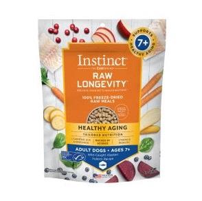 Longevity Healthy Aging Alaskan Pollock Bites Adult 7+ 100% Freeze-Dried Raw Dog Food 4.5 Ounce