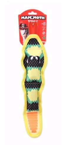 Mammoth Pet Products Squeaky Snake Squeak and Chew Dog Toy Small - 17 Inch