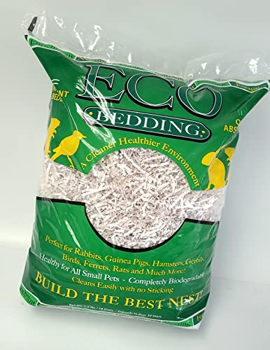 Fibercore Compact Eco Paper Bird and Small Animal Bedding White 1.5 Pounds