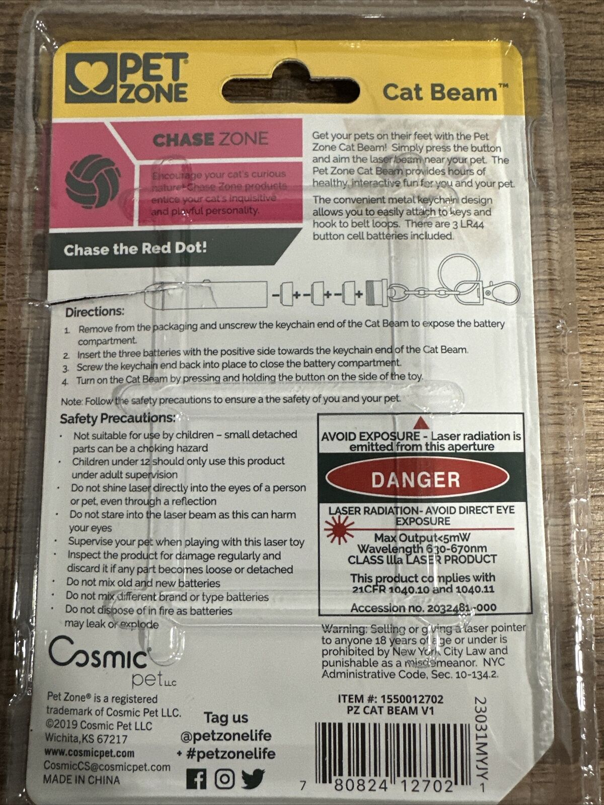 Pet Zone Cat Beam interactive Cat Toy