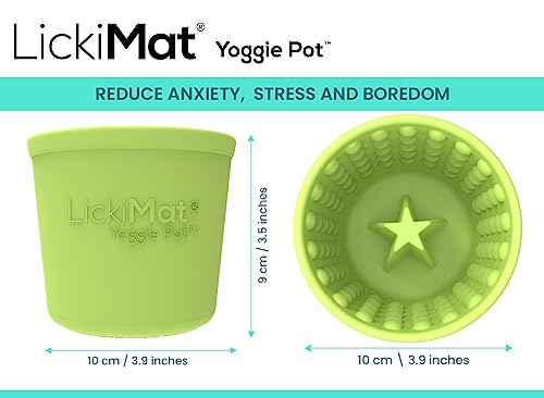 Innovative Pet Lickimat Yoggie Pot Slow Feeding Rubber Dog Bowl or Pot