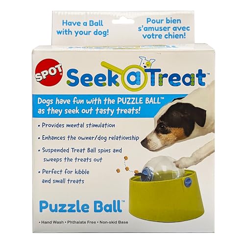 Ethical SPOT Seek-a-Treat Ball Interactive Treat Dispensing Puzzle Dog Toy Default Title