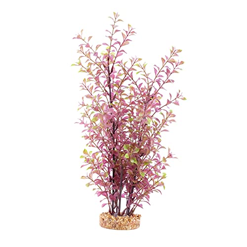 Fluval AquaLife Red Ludwigia Plastic Plant Aquarium Décor Large - 14 Inch