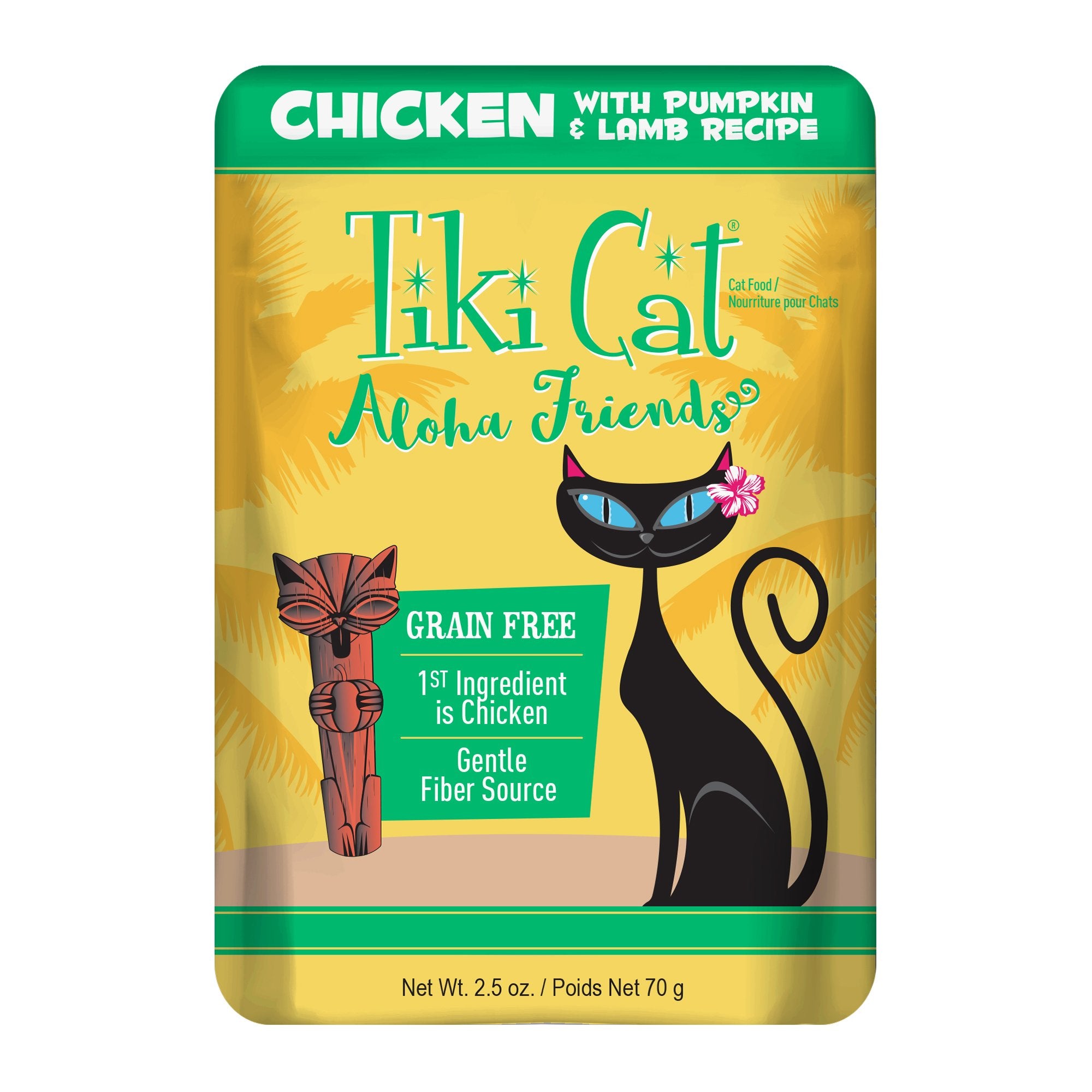Tiki Cat Aloha Friends Grain-Free Chicken Pumpkin and Lamb in Broth Wet Cat Food Pouch - 2.5 Oz - Case of 12 Default Title