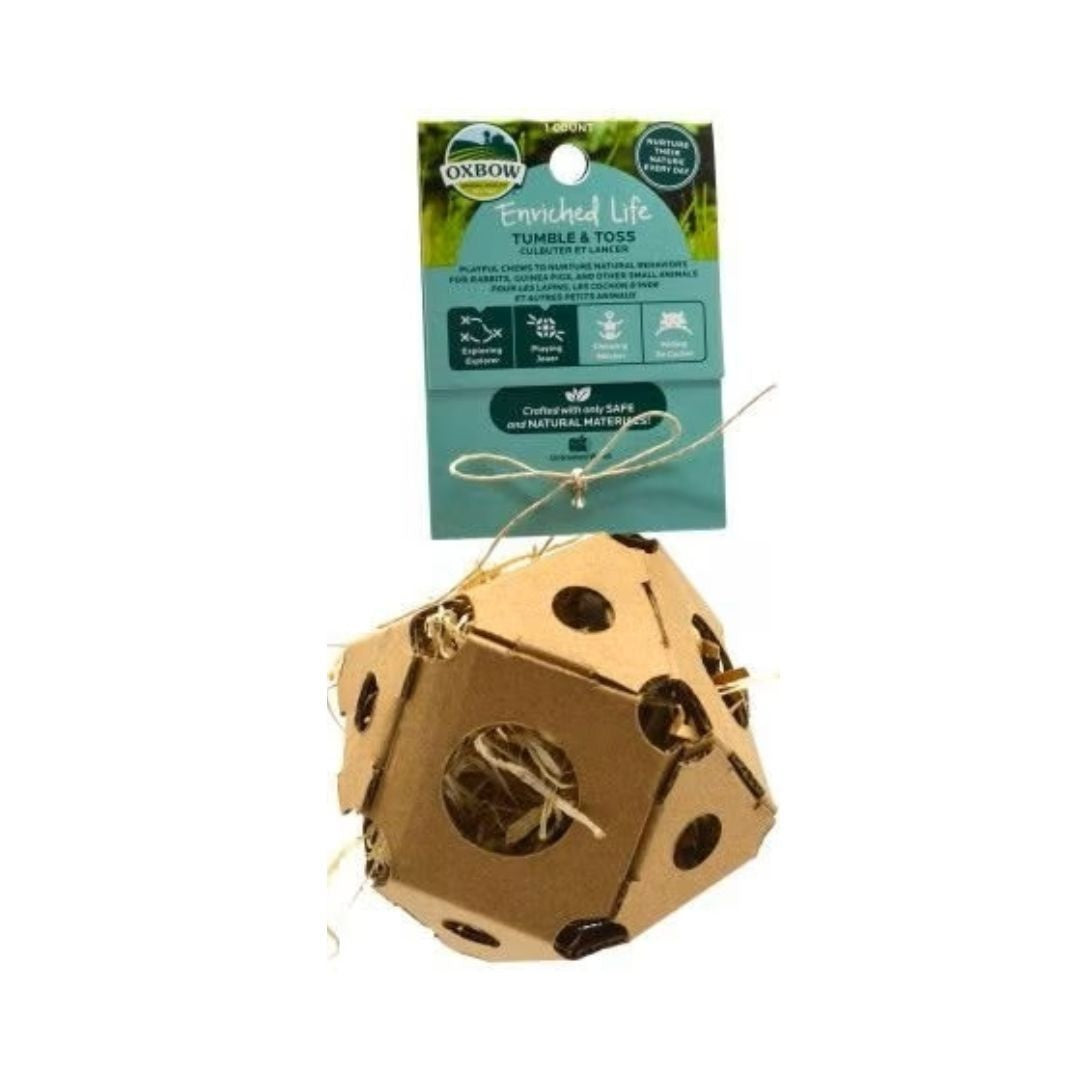 Oxbow Enriched Life Cardboard Stuffed Tumble N' Toss Small Animal Toy Default Title
