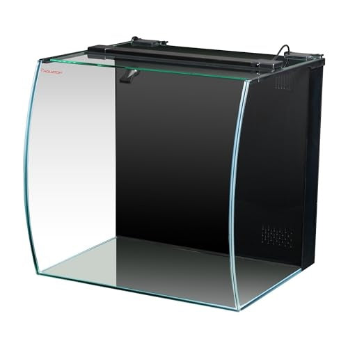 Aquatop Formosa Bow Front LED Lighting Desktop Glass Aquarium Kit - 13.5 Gal - L:16.5 X W:13.3 X H:15.7 Inch Default Title