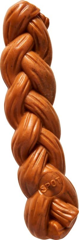 Ethical SPOT Bam-Bones Braided Stick Hickory Smoke Flavored Bamboo and Nylon Chew Dog Toy Large - 7.25 Inch