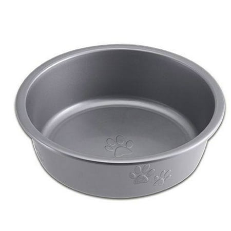 Loving Pets Dolce Luminoso Non-Slip Plastic Cat and Dog Bowl Silver Medium