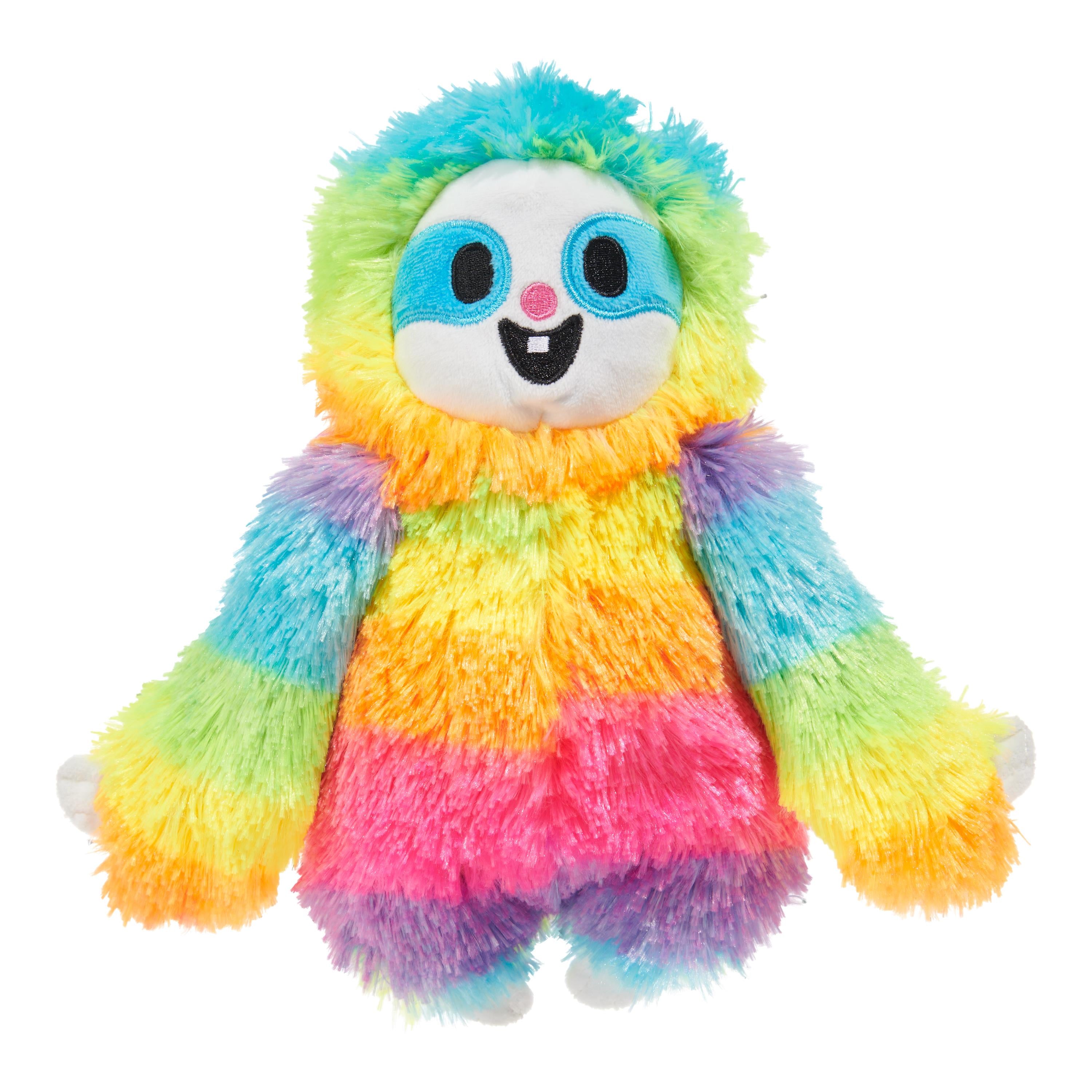 Bark Box Good Vibes Gary The Sloth Squeak Crinkle Plush Dog Toy - Rainbow Default Title