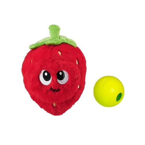 Outward Hound Nina Ottosson Fruity Findz Treat-Dispensing Puzzle Ball Soft Dog Toy with Inner Ball