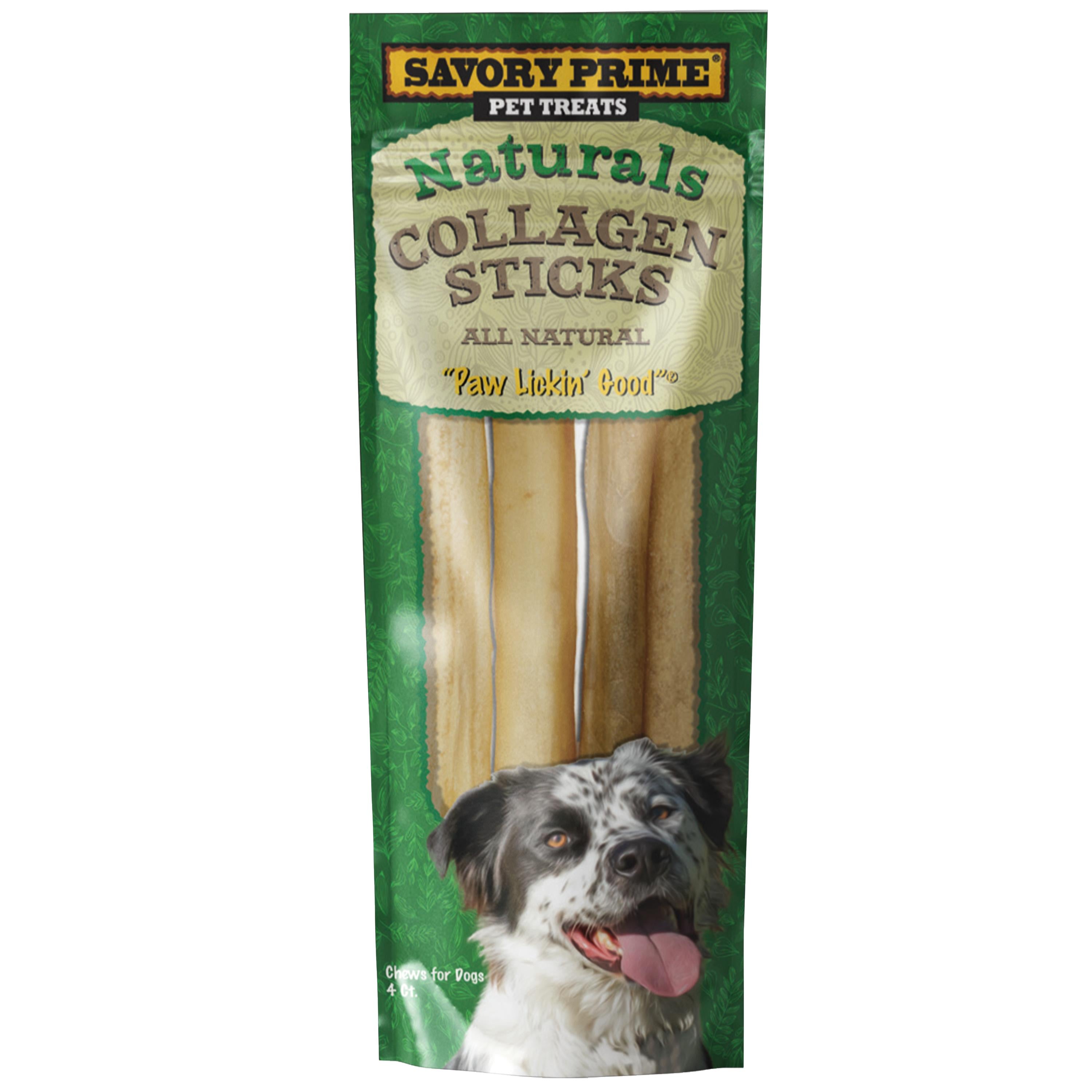 Savory Prime Naturals Collagen Sticks Natural Dog Chews - 10 Inch - 4 Count Default Title