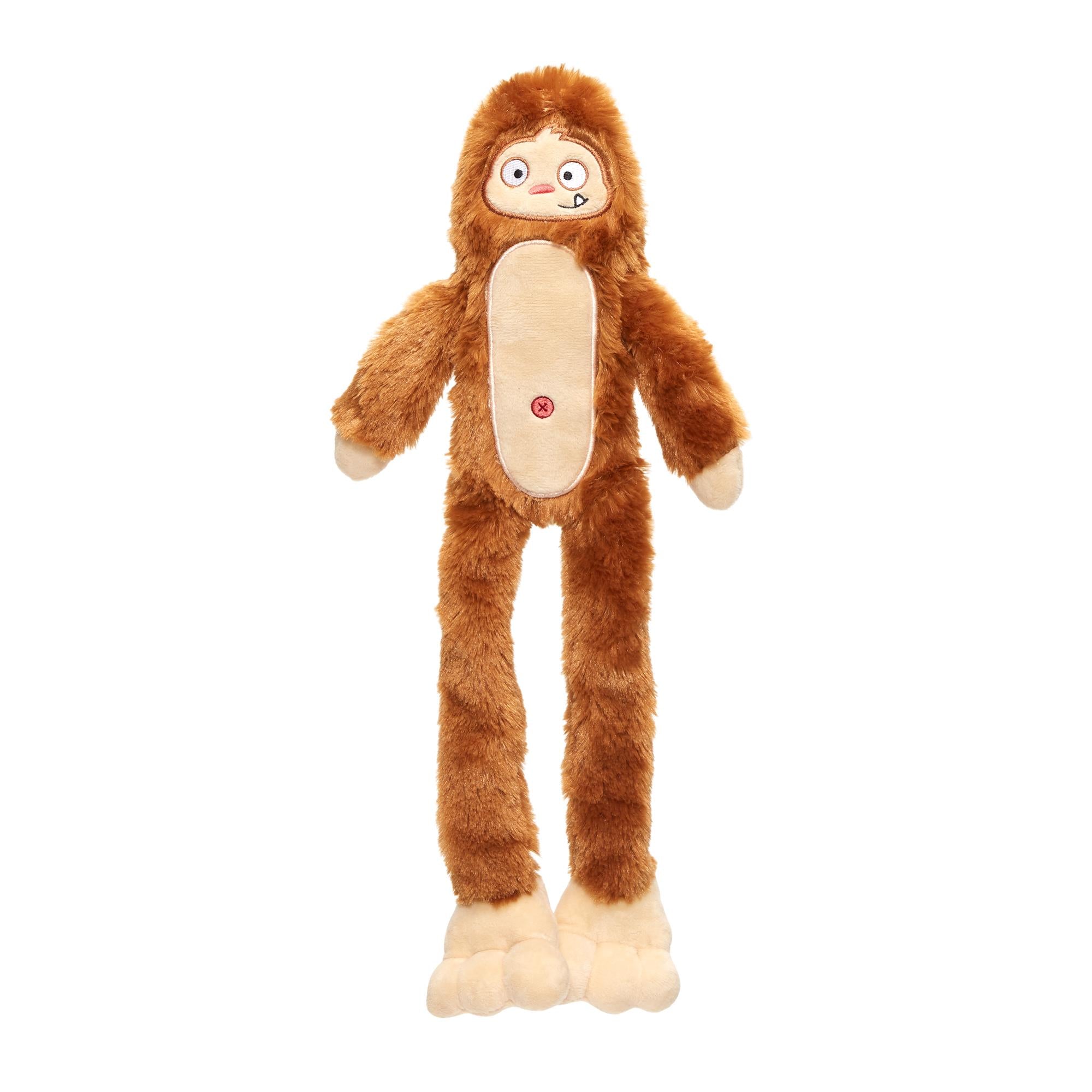 Bark Box Hairy Henderson Plush Dog Toy - Brown and Tan - Medium Default Title