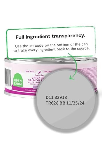 Open Farm Grain-Free Chicken and Salmon Pate Canned Cat Food