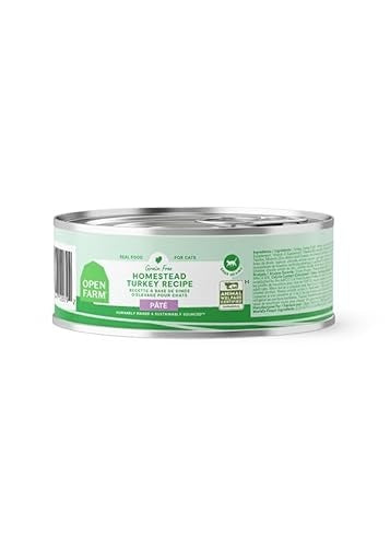 Open Farm Grain-Free Homestead Turkey Pate Recipe Canned Cat Food 5.3 Oz - Case of 12