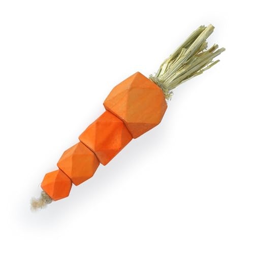Prevue Pet Products Playfuls Alfalfa Carrot Crunch Interactive Shred and Chew Small Animal Toy