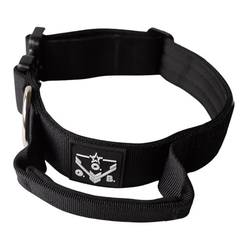 Operation Good Boy Tactical Durable Military-Grade Quick Release Adjustable Dog Collar Black