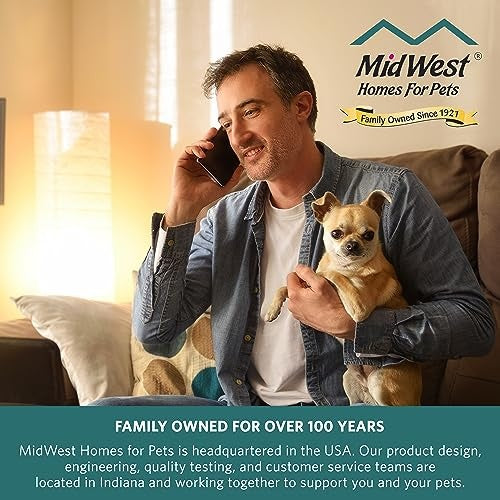 Midwest Homes Reversible Spotted Rectangular Dog Bed or Crate Mat - Gray