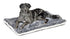 Midwest Homes Reversible Spotted Rectangular Dog Bed or Crate Mat - Gray LG - L:36 X W:22.5 X H:3.1 In