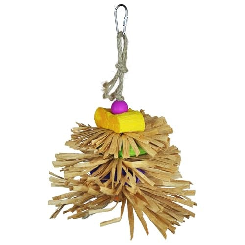 Prevue Pet Products Playfuls Raffia Fluff Chew and Shred Small Animal Toy