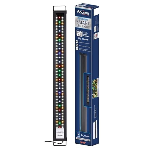 Aqueon OptiBright Smart Wifi and Bluetooth LED Light Fixture 30-36 Inch
