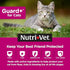 Nutri-Vet Guard+ Waterproof Topical Cat Flea and Tick Prevention Treatment - Cats 1.5+ Lbs - 3 Monthly Dose - 90 Days