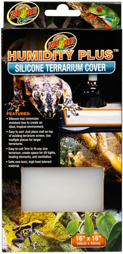 Zoo Med Laboratories Humidity Plus Silicone Terrarium Cover - L:16 X W:16 Inches Default Title