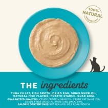Applaws Natural Limited Ingredient Tuna Fillet in Mousse Lickable Wet Cat Food Pouch - 2.47 Oz - Case of 12