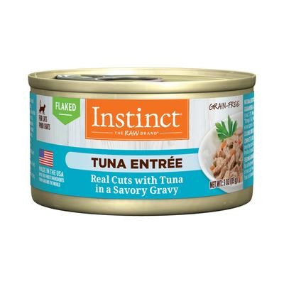 Instinct Grain-Free Flaked Tuna Entree in Gravy Wet Canned Cat Food 3 Oz - Case of 24