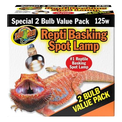 Zoo Med Laboratories Repti Basking and Lighting Reptile Spot Lamp - 2 Count - 125 Watt Default Title