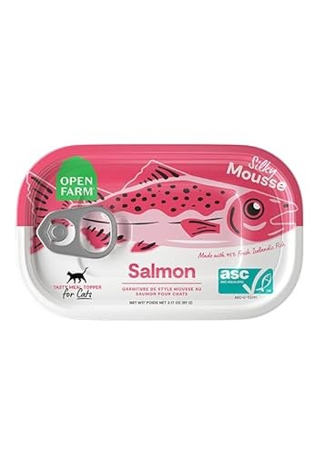 Open Farm Grain-Free Silky Mousse Icelandic Salmon Canned Cat Food Topper - 3.17 Oz - Case of 17 Default Title