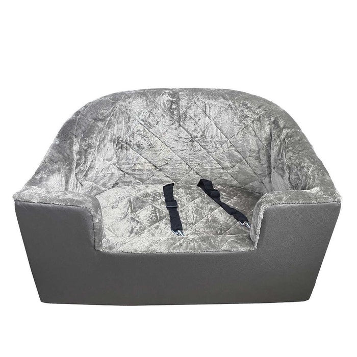 Arlee Yes Pets Foam Booster Dog Car Seat - L:14 X W:16 X H:14.5 Gray