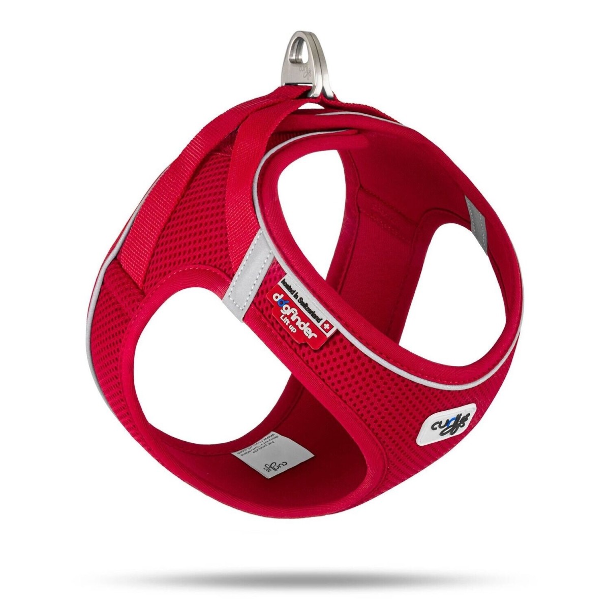 Curli Magnetic Vest V2 Air-Mesh Dog Harness Red Large - Dogs 17.6-28.6 Lbs