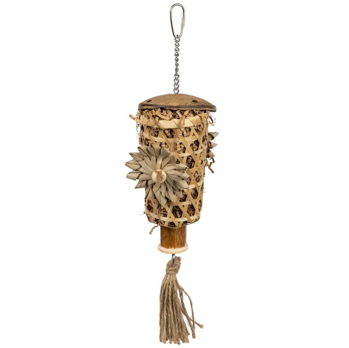 Prevue Pet Products Naturals Pluckers Cup Engage and Forage Hanging Bird Toy Default Title