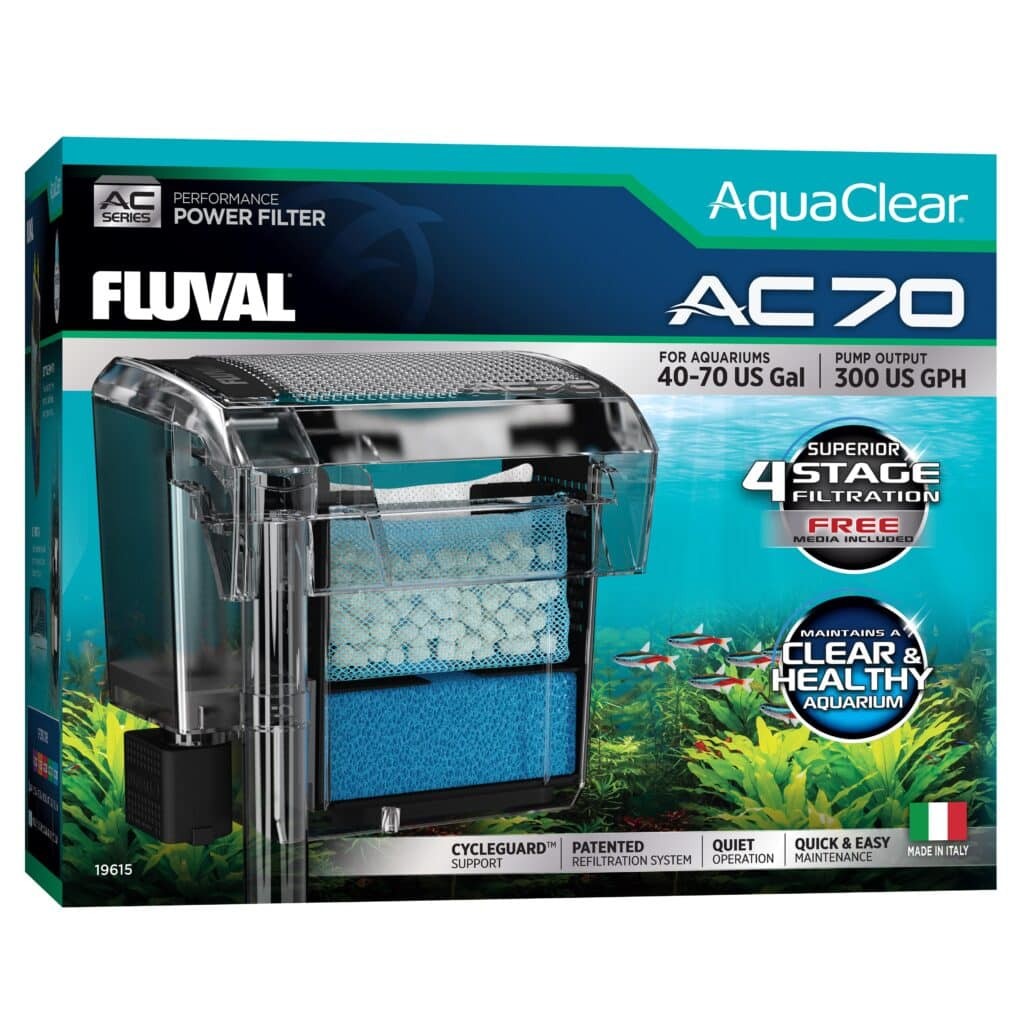 Fluval AquaClear AC70 Aquarium Hang-On Power Filter - For 40-70 Gallons Default Title