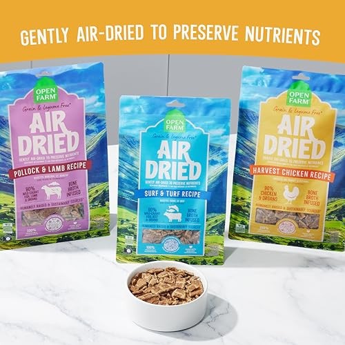 Open Farm Grain-Free Harvest Chicken Bone-Broth Infused Air-Dried Dog Food or Topper