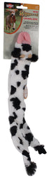 Ethical SPOT Skinneeez Stuffing-Free Crinklers Cow Squeak and Crinkle Soft Dog Toy Small - 14 Inch