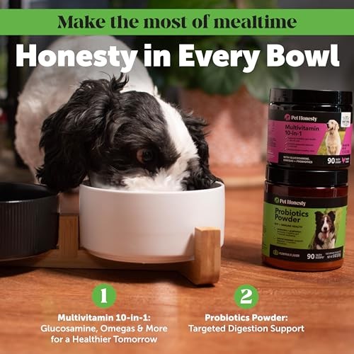 Pet Honesty Probiotics Powder Pumpkin Flavor Digestion and Immune Support Dog Supplement - 8 Oz - 90 Day Supply
