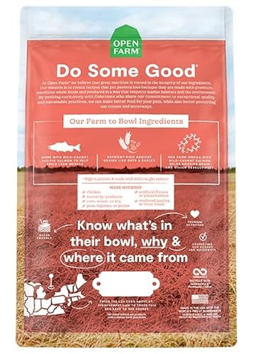 Open Farm High-Protein Salmon and Ancient Grains Puppy Formula  Dry Dog Food - 22 Lbs