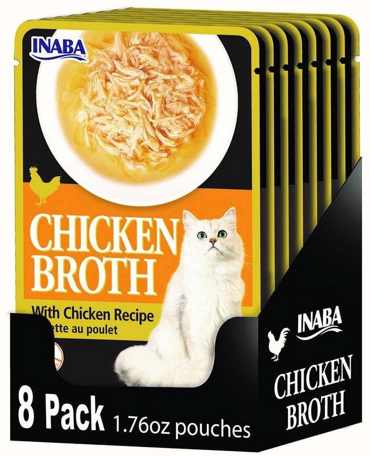 Inaba Chicken Broth with Chicken Wet Cat Food or Topper Pouch - 1.76 Oz - 8 Pack Default Title