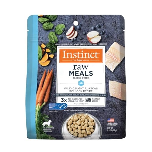 Instinct Raw Meals Pollock Adult Formula Freeze-Dried Dog Food 3 Ounce