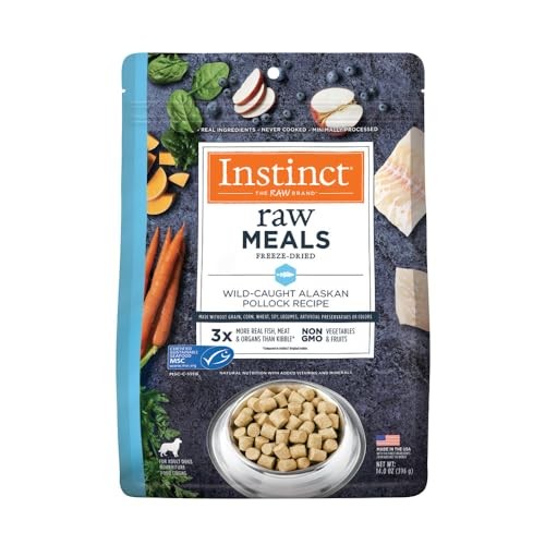 Instinct Raw Meals Pollock Adult Formula Freeze-Dried Dog Food 14 Ounce