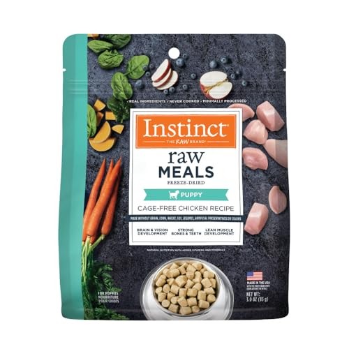 Instinct Raw Meals Chicken Puppy Formula Freeze-Dried Dog Food 3 Ounce