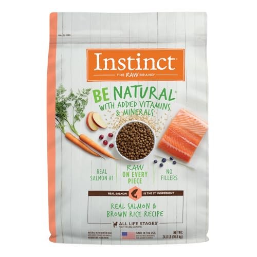 Instinct Be Natural Salmon and Brown Rice with Vitamins and Minerals Dry Dog Food - 24 Lbs Default Title